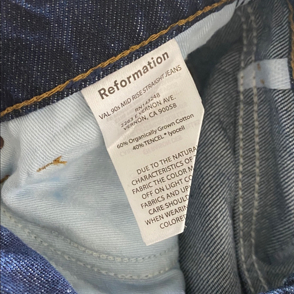Val 90s Mid Rise Straight Jeans - Size 25 - Picture 7 of 9